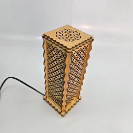 Соляная лампа из гималайской соли "Цветок жизни" (27х10,8х10,8 cм)