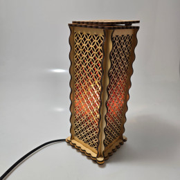 Соляная лампа из гималайской соли "Цветок жизни" (27х10,8х10,8 cм)