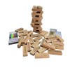 Board game "Jenga 4 in 1: Tower, in English, children's dominoes" (60 blocks) (28.5 x 7 x 7 cm)