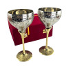 Bronze glasses (e.g. 2 pcs/220 ml.) h-19 cm