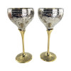 Bronze glasses (e.g. 2 pcs/220 ml.) h-19 cm