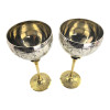 Bronze glasses (e.g. 2 pcs/220 ml.) h-19 cm