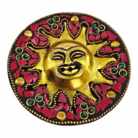 Brass Incense Stand "Sun" (9 cm)