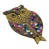 Brass Incense Stick Stand "Owl" (13x8 cm)