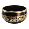 Black singing bowl "Om Mani Padme Hum" (17.5 cm)