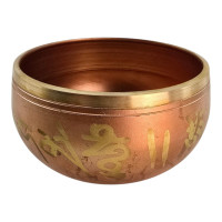 Singing bowl with a pattern (d - 10, h - 6 cm)