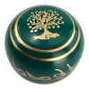 Singing bowl with a green pattern (d - 8.5, h - 5.5 cm)