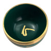 Singing bowl with a green pattern (d - 8.5, h - 5.5 cm)