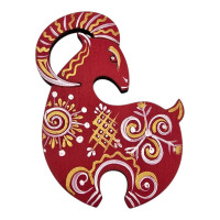 Magnet "Pysanka-Goat" (70x70x4 mm).
