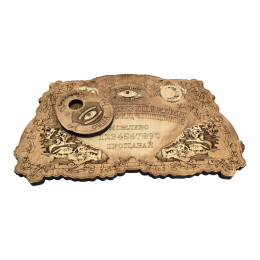 Спиритическая доска OUIJA "Античная" на украинском языке (27×17×0,8 см), компактная.