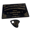 Спиритическая доска OUIJA темная на украинском языке (27×17×0,8 см),компактная.