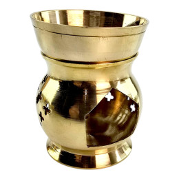 Аромалампа латунная (10х9,7х9,7 см)