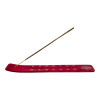 Red wooden incense stand "Hamsa" (25.5 x 3.7 x 0.5 cm)