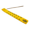 Wooden yellow incense stand "Hamsa" (25.5 x 3.7 x 0.5 cm)
