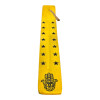 Wooden yellow incense stand "Hamsa" (25.5 x 3.7 x 0.5 cm)