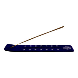 Purple Wooden Hamsa Incense Stand (25.5 x 3.7 x 0.5 cm)