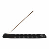 Black wooden incense stand "Pentagram" (25.5 x 3.7 x 0.5 cm)