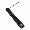 Black wooden incense stand "Pentagram" (25.5 x 3.7 x 0.5 cm)