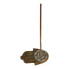 Incense stand "Hamsa palm" stone, brown-gold (9x5.7x1 cm)