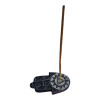 Incense stand "Hamsa palm" made of stone, dark blue (9x5.7x1 cm)