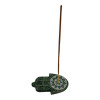 Green stone incense stand "Hamsa Palm" (9x5.7x1 cm)