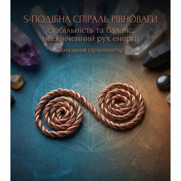 Тензорная спираль "Энергетического баланса" витая (6*3 см), медь марки М-1 (2 мм)