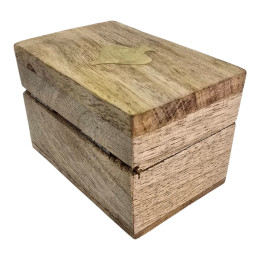 Шкатулка из мангового дерева (5,2х7,8х5,2 см)