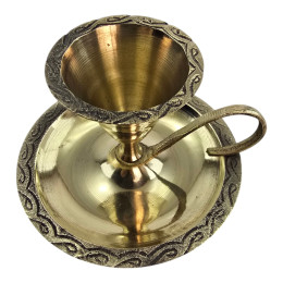 Подсвечник латунный ( 5,2х8х8,7 см)