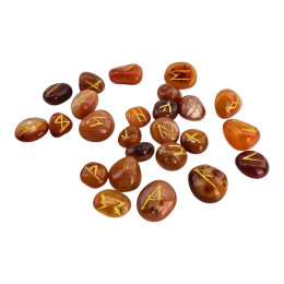 Руны из сердолика (25  камней)