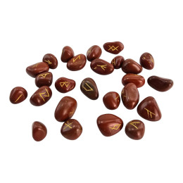 Руны из красной яшмы  (25  камней)
