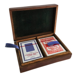 Шкатулка для карт палисандр (16х11,2х4,2 см)