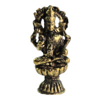 Lakshmi Brass Figurine (3.6 x 1.6 x 1 cm)