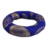 Blue singing bowl pillow (12 cm in diameter)
