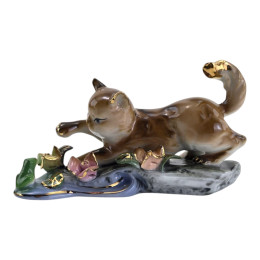 Кот фарфоровый (6,3х11,5х4 см)