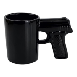 Чашка керамическая "Пистолет"  (10х15,5х4,47 см)