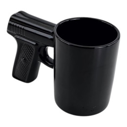 Чашка керамическая "Пистолет"  (10х15,5х4,47 см)