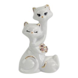 Котики пара фарфоровые (8,8х6х3,5 см)
