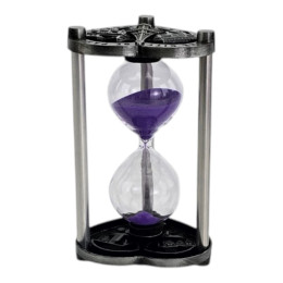 5-Minute Hourglass with Purple Sand "Paris" (11.5 x 7 x 7 cm)
