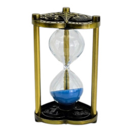 Hourglass with blue sand for 5 minutes "Paris" (11.5 x 7 x 7 cm)