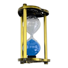 Hourglass with blue sand for 5 minutes "Paris" (11.5 x 7 x 7 cm)