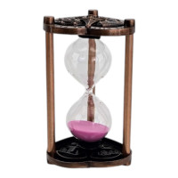 5-Minute Hourglass with Pink Sand "Paris" (11.5 x 7 x 7 cm)