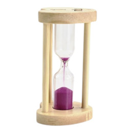 Hourglass with philoet sand for 1 minute (8.2 x 4.2 x 4.2 cm)