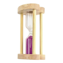 Hourglass with philoet sand for 1 minute (8.2 x 4.2 x 4.2 cm)