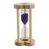 Hourglass with purple sand for 3 minutes (8.2 x 4.2 x 4.2 cm)