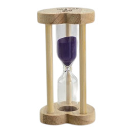 Hourglass with purple sand for 3 minutes (8.2 x 4.2 x 4.2 cm)