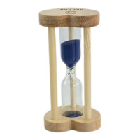 Hourglass with blue sand for 3 minutes (8.2 x 4.2 x 4.2 cm)