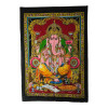 Wall panel "Ganesha on the throne" cotton (110x80 cm)