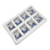 Porcelain Goats with Horseshoes (set of 8) (6.4 x 5.4 x 3.4 cm)