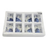 Porcelain goats with gifts (set of 8) (7.6 x 5.5 x 3.8 cm)