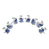 Porcelain goats with gifts (set of 8) (7.6 x 5.5 x 3.8 cm)